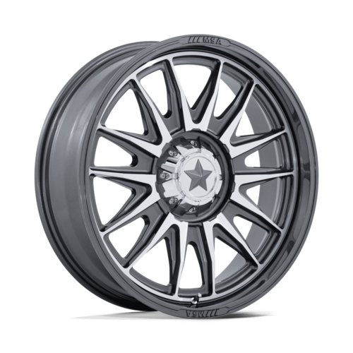 MSA Offroad Wheels M55 Commander UTV 20x7 Silver Platinum Machined Face