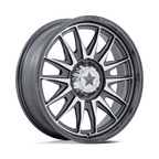 MSA Offroad Wheels M55 Commander UTV 18x7 Silver Platinum with Machined Face