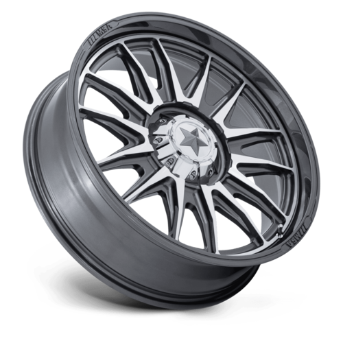 MSA Offroad Wheels M55 Commander UTV 18x7 Silver Platinum with Machined Face