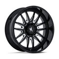 MSA Offroad Wheels M55 Commander UTV 24x10 Gloss Black Milled with 5x114.3 Bolt Pattern