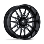 MSA Offroad Wheels M55 Commander UTV 24x10 Gloss Black Milled with 5x114.3 Bolt Pattern