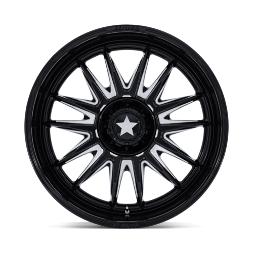 MSA Offroad Wheels M55 Commander UTV 24x10 Gloss Black Milled with 5x114.3 Bolt Pattern