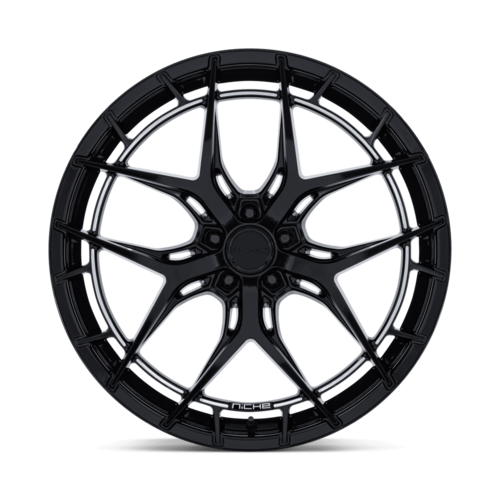 Niche 1PC Riviera 20x9 Gloss Black Wheel with 5x112 Bolt Pattern and +45 Offset