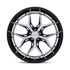 Niche 1PC Riviera 22x10.5-inch Wheel with 5x112 Bolt Pattern and +38 Offset in G-Black Machined Finish