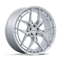 Niche 1PC Riviera 20x10.5 Inch Silver Gloss Brushed Face Wheel with 5x112 Bolt Pattern and +38 Offset