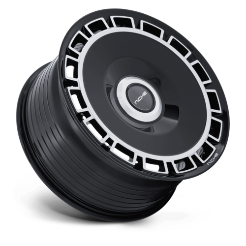 Niche 1PC NC287 Venice 22x9 Gloss Black Machined Face Wheel with 5x108/114.3 Bolt Pattern and +38 Offset