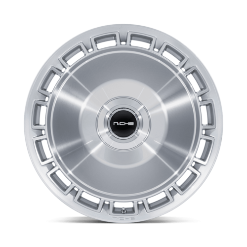 Niche 1PC NC287 VENICE 20x10.5 Inch Gloss Silver Machined Face Wheel with 5x112/5x114.3 Bolt Pattern and +40 Offset