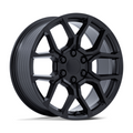 Performance Replicas PR233 20x9 Satin Black Wheel with 6x139.7 Bolt Pattern and +24 Offset
