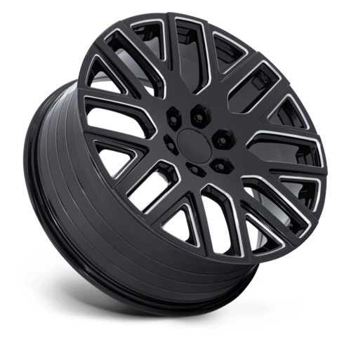 Performance Replicas PR231 24x10 Gloss Black Milled Wheel with 6x139.7 Bolt Pattern and +31 Offset