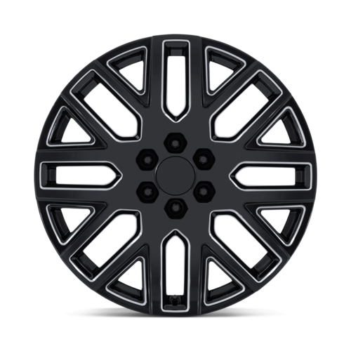 Performance Replicas PR231 24x10 Gloss Black Milled Wheel with 6x139.7 Bolt Pattern and +31 Offset
