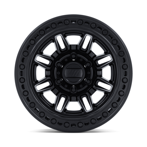 Pro Comp Alloys PA208 Equalizer BL 17x9 Blackout Off-Road Wheel with 6x139.7 Bolt Pattern and -12 Offset
