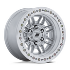 Pro Comp Alloys PA208 Equalizer BL 17x9 Gloss Silver with Machined Face - 5x127 Bolt Pattern, -12 Offset, 71.50 Center Bore