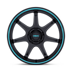 Rotiform RC208 BPU 19x8.5 Inch Gloss Black with Teal Stripe Alloy Wheel