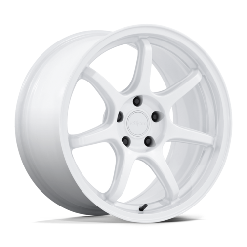 Rotiform RC208 BPU 18x8.5 Inch Gloss White Alloy Wheel with 5x100 Bolt Pattern and +35 Offset