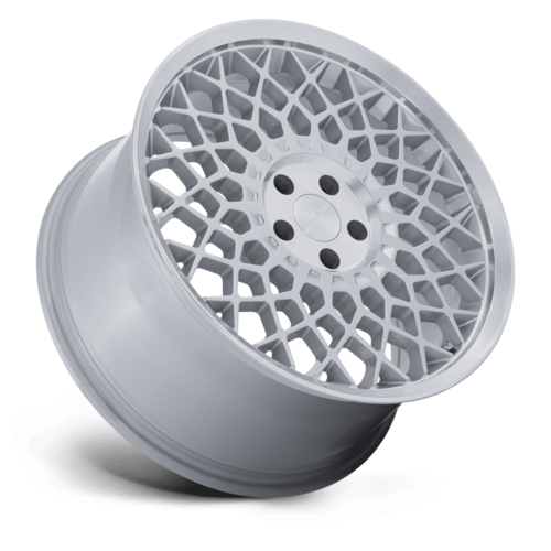 Rotiform RC212 CJJ 18x10.5 Inch Gloss Silver Machined Lip Wheel with 5x114.3 Bolt Pattern and +35 Offset