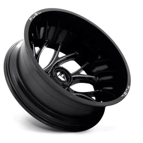 Fuel 1PC D741 Runner 20x8.25 Gloss Black Milled Wheel with -221 Offset and 8x210 Bolt Pattern