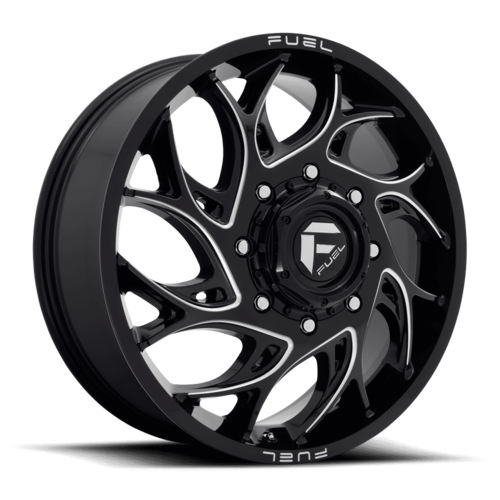 Fuel 1PC D741 Runner 20x8.25 Inch Gloss Black Milled Wheel with 8x210 Bolt Pattern and +105 Offset