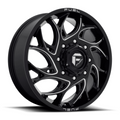 Fuel 1PC D741 Runner 20x8.25 Inch Gloss Black Milled Wheel with 8x210 Bolt Pattern and +105 Offset