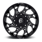 Fuel 1PC D741 Runner 20x8.25 Gloss Black Milled Wheel with 8x200 Bolt Pattern and 142mm Center Bore