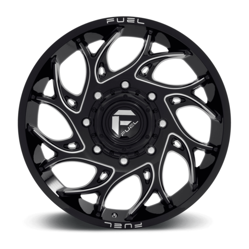 Fuel 1PC D741 Runner 20x8.25 Gloss Black Milled Wheel with 8x200 Bolt Pattern and 142mm Center Bore