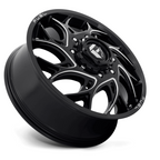 Fuel 1PC D741 Runner 22x8.25 Inch Gloss Black Milled Wheel with 8x210 Bolt Pattern and 105mm Offset
