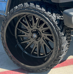 20X10 TIS 547B OFF-ROAD WHEELS WITH 8X180 BOLT PATTERN AND -19 OFFSET - GLOSS BLACK