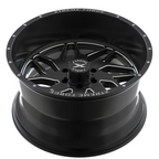 22X12 XTREME FORCE XF-2 WHEELS 6X5.5(139.7) & 6X135 -44 OFFSET - BLACK & MILLED