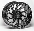 20X10 XTREME FORCE XF-8 CONCAVE WHEELS 5X5(127) & 5X5.5(139.7) - GLOSS BLACK & MILLED - TRUE DIRECTIONAL