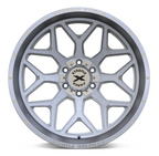 22X12 XTREME FORCE XF-12 WHEELS 5X5(127) & 5X5.5(139.7) - SILVER BRUSHED