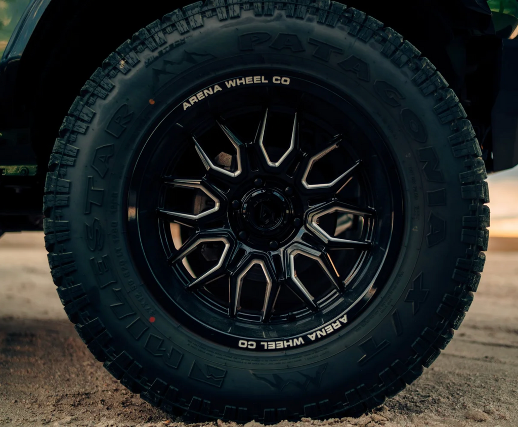 ARENA A117 VIOLATOR WHEELS 8X180 - GLOSSY BLACK AND MILLED