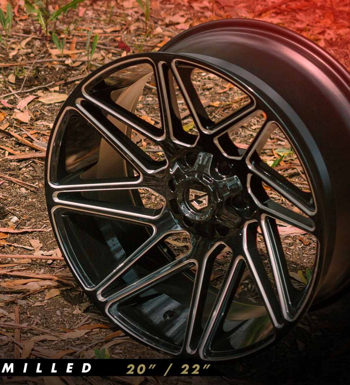Gear Off Road 777BM 20x10 Cast Aluminum Wheel with 8x170 Bolt Pattern and -19 Offset