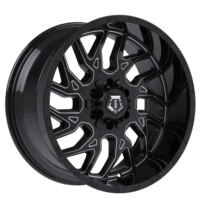 TIS 544BM 2.0 20x9 Cast Aluminum All-Terrain Wheel with 8x180 Bolt Pattern and +17 Offset