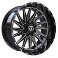 18X9 TIS 547BM OFF-ROAD WHEELS WITH 8X180 BOLT PATTERN AND +18 OFFSET - GLOSS BLACK & MILLED