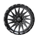 26X12 TIS 547BM OFF-ROAD WHEELS WITH 6X135 BOLT PATTERN AND -44 OFFSET - GLOSS BLACK & MILLED