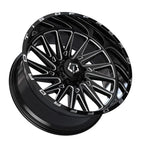 TIS 547BM OFF-ROAD WHEELS WITH 8X180 BOLT PATTERN - GLOSS BLACK & MILLED