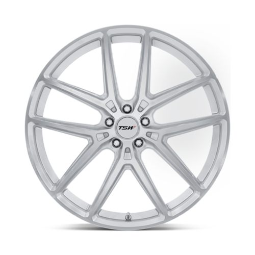 TSW Imola 22x9 Inch Gloss Silver Machined Face Wheel with 5x114.3 Bolt Pattern and 38mm Offset