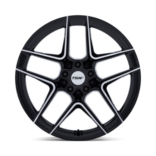 TSW Slipstream 19x8.5 Inch Gloss Black Machined Wheel with 5x112 Bolt Pattern and +42 Offset