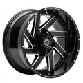 22X12 GEN-X OFF ROAD STYLE 094 - 8x165.1 BOLT PATTERN - GLOSS BLACK MILLED