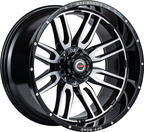 22X12 GEN-X OFF ROAD STYLE 111 - 8x170 BOLT PATTERN - GLOSS BLACK MACHINED