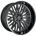 22X12 EVOK EV503 WHEELS 8X170 -44 Offset - GLOSS BLACK