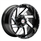22X12 GEN-X OFF ROAD STYLE 094 - 6X135/139.7 BOLT PATTERN - GLOSS BLACK MACHINE