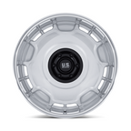 US Mag 1PC Arlington 20x8.5 Wheel with Silver Matte Black Finish and Diamond Cut Lip - 6x139.7 Bolt Pattern