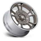 US Mag 1PC UC147 Flagstaff 22x9 Pewter with Chrome Lip Wheel in 5x127 Bolt Pattern