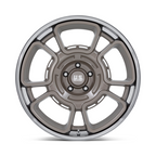 US Mag 1PC UC147 Flagstaff 22x10.5 Inch Pewter with Chrome Lip Wheel