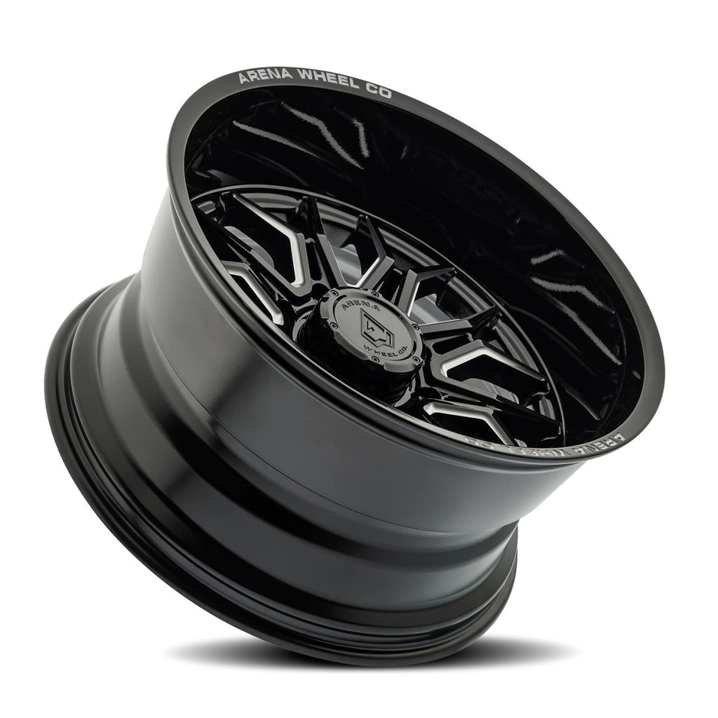 ARENA A117 VIOLATOR WHEELS 8X180 - GLOSSY BLACK AND MILLED
