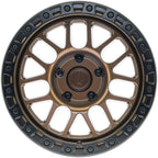 17X9 ARENA OFF-ROAD A119 BOOST WHEEL -  5X127 BOLT PATTERN AND +00mm OFFSET - SMOKED BRONZE CENTER SATIN BLACK LIP