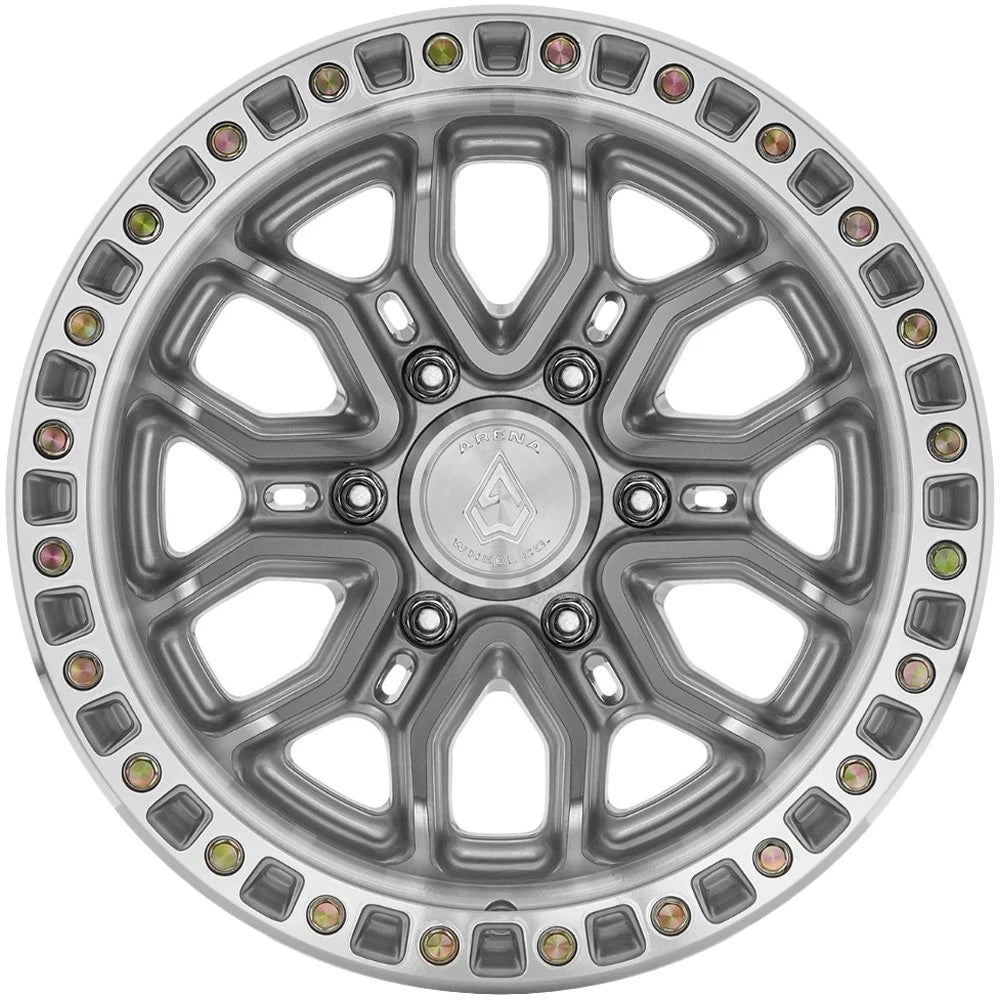 ARENA OFF-ROAD A120 TERRA - 6X135 BOLT PATTERN - GLOSS SILVER MACHINED