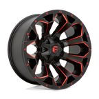 FUEL OFF-ROAD WHEELS ASSAULT D787 6X5.5(139.7) & 6X135 - MATTE BLACK RED MILLED