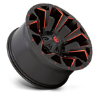 FUEL OFF-ROAD WHEELS ASSAULT D787 6X5.5(139.7) & 6X135 - MATTE BLACK RED MILLED