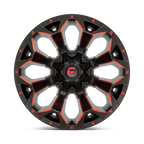 FUEL OFF-ROAD WHEELS ASSAULT D787 6X5.5(139.7) & 6X135 - MATTE BLACK RED MILLED